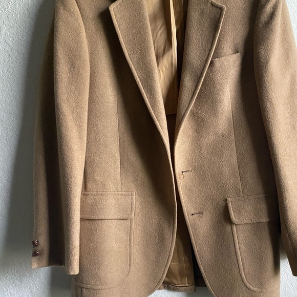 Vintage Merritt Schaefer & Brown Barrister Collection Camel Hair Tan Blazer 40 - Picture 7 of 16